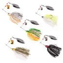 Inzite Rotator Set 10-21g 5 STK Spinnerbaits mit Doppelspinnerblatt & Fransen