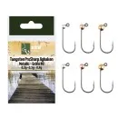 Zite Fishing Premium Tungsten Pro Sharp Jighaken Metallic #8 - Teflonbeschichtete Forellen-Haken mit Tungstenperle