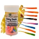 Zite Fishing Slinky Snake Schock Mix Käse 8 cm 8 St. Schlangenförmig Gummi