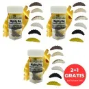 Mighty Mag Bienenmade Natur Mix Käse Gummiköder Forelle 2,8 cm 36 Stück