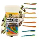 Zite Fishing Twerky Tailer Nature Mix Knoblauch 7 cm 8 STK 3in1 Gummiköder Forelle