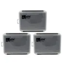 Zite Fishing Tackle Box 25,5 x 19,5 x 3,5 cm 3 Boxen im Set mit Durchgehender EVA-Schaum-Einlage Geschlitzt