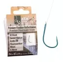 Zite Fishing Premium Owner Vorfachhaken Forelle Größe 8# mit Flourocarbon Schnur 10 STK Angelfertig montiert