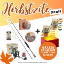 UL Gummiköder Angelset - Solid Tip Rute 2m - 1000er Rolle - 8x geflochtene Schnur - Haken + GRATIS Gummiköder