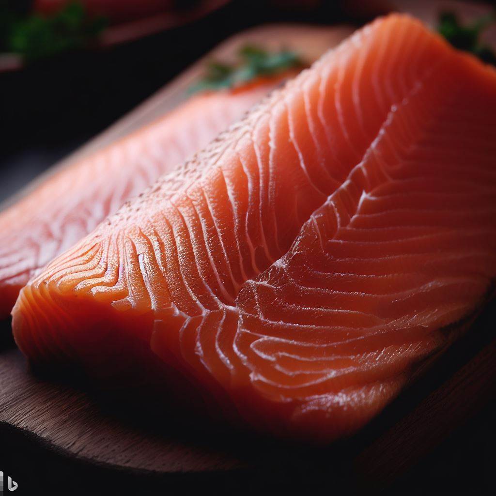 Vorbereitetes Lachsfilet