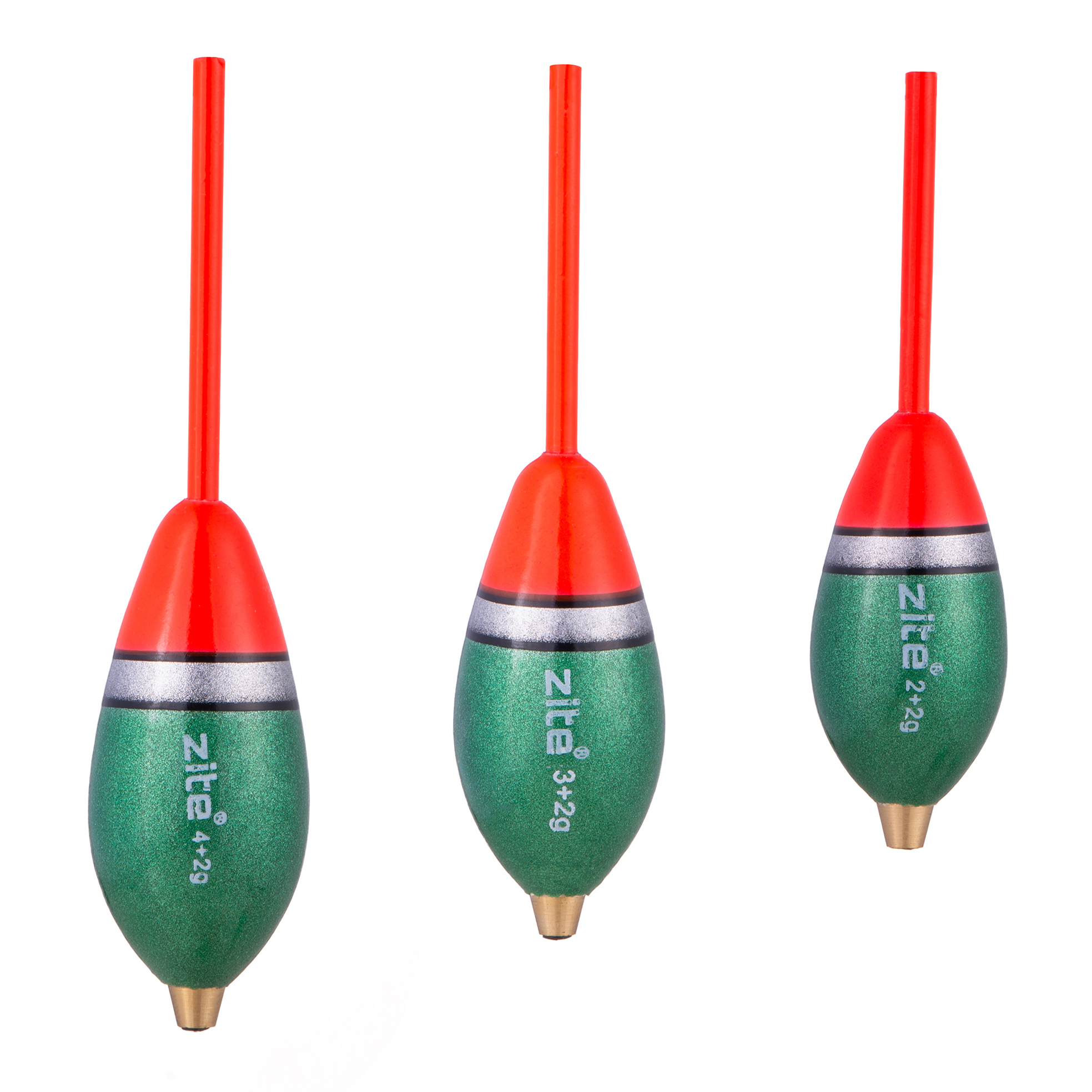 Zite Fishing Vorverbleites Posenset 2+2, 3+2 & 4+2 g Forellenposen 3 Stück