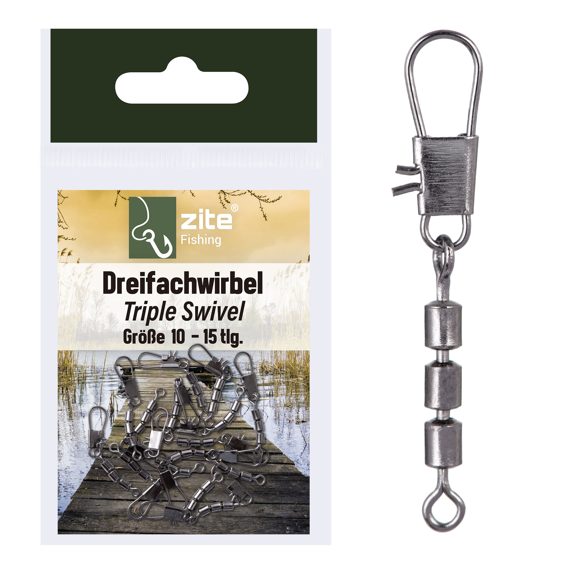 Zite Fishing Dreifachwirbel 15 Stück Forellenwirbel Größe 10 Zite Fishing Dreifachwirbel 15 Stück Forellenwirbel Größe 10