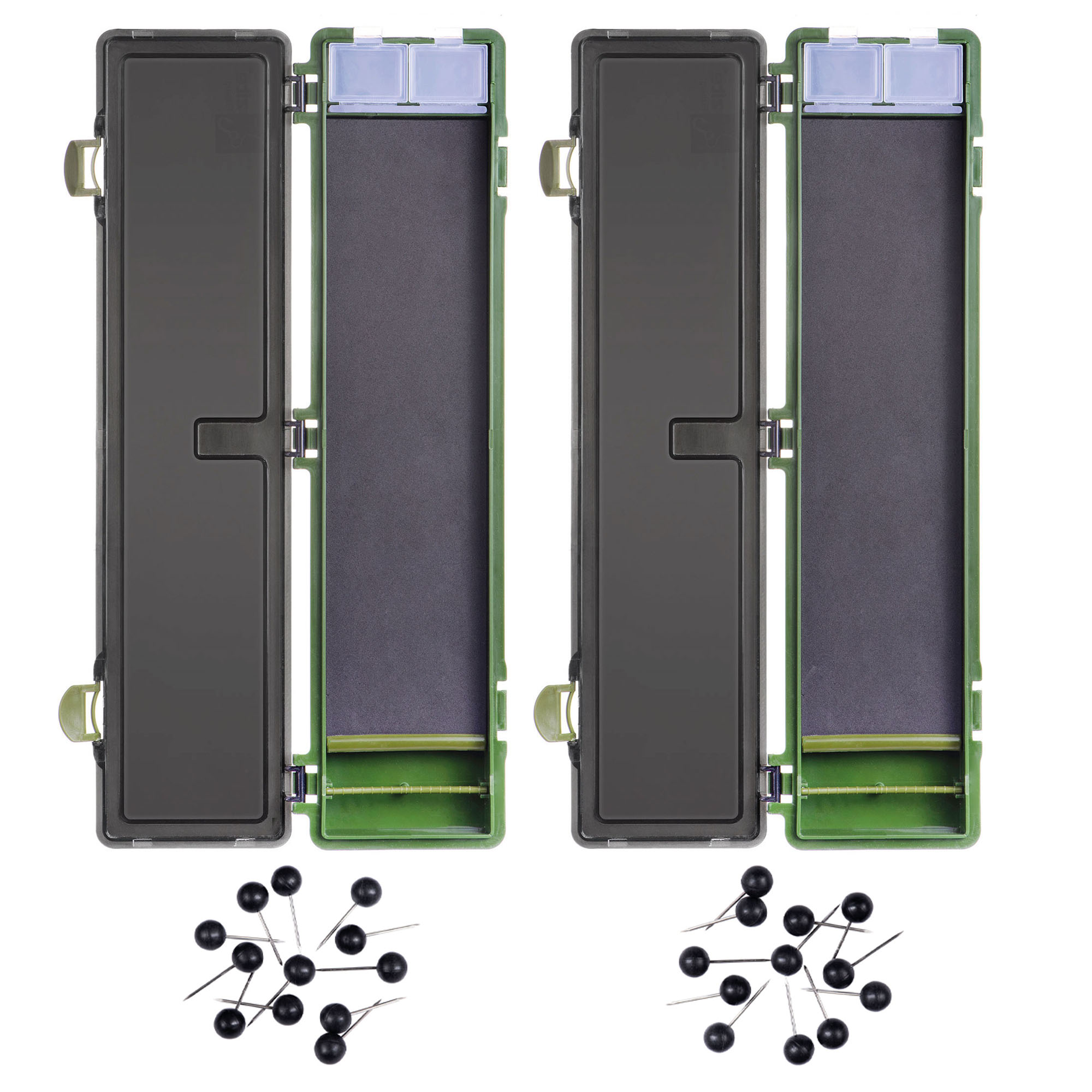 Rigbox für Karpfenrigs Wallet Alternative mit Pins 2 STK Set Zite Fishing Rigbox für Karpfenrigs Wallet Alternative mit Pins 2 STK Set Zite Fishing