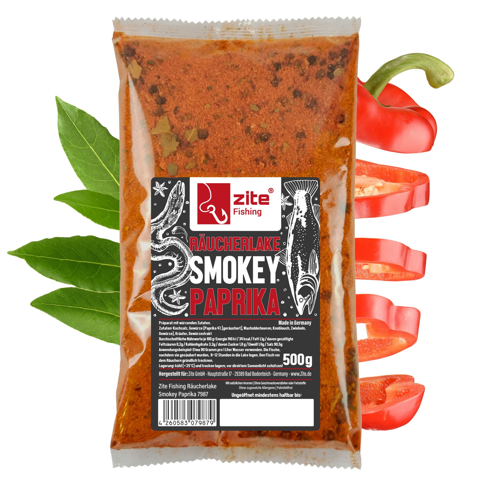 Räucherlake Smokey Paprika 500 g Räucherlauge Räuchern Zite Fishing