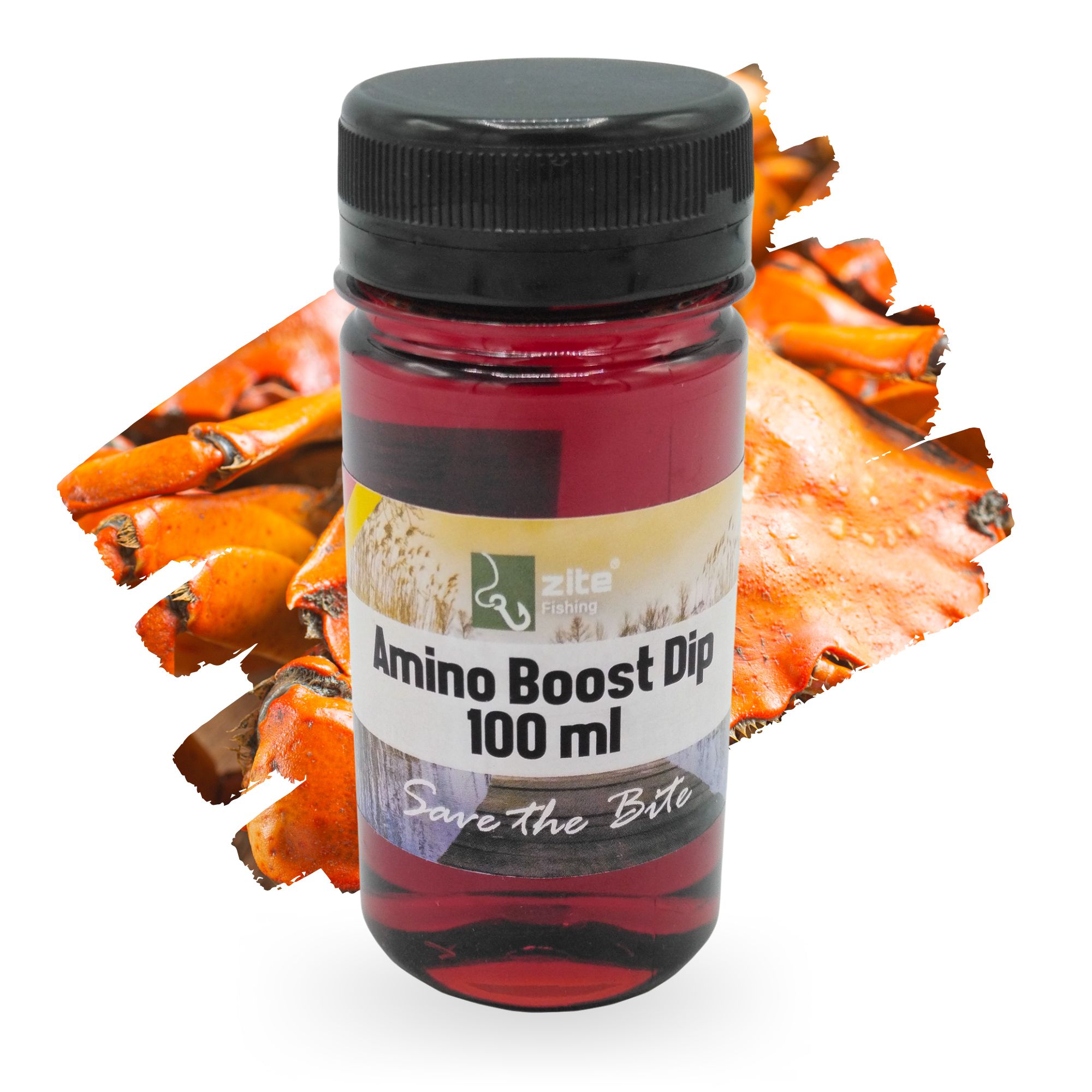 Zite Fishing Amino Dip Monster Crab rot 100 ml – Lockstoff Karpfen – schnelleinziehend & intensiv