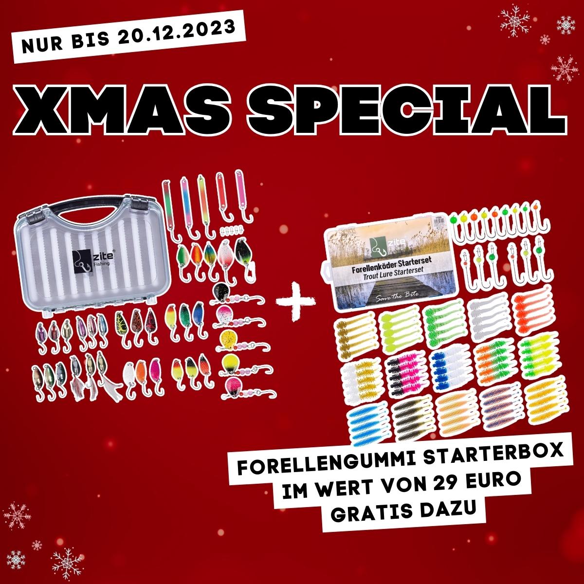 XMAS SPECIAL: XXL Forellen Spoon-Set + GRATIS Gummiwürmer Starterbox
