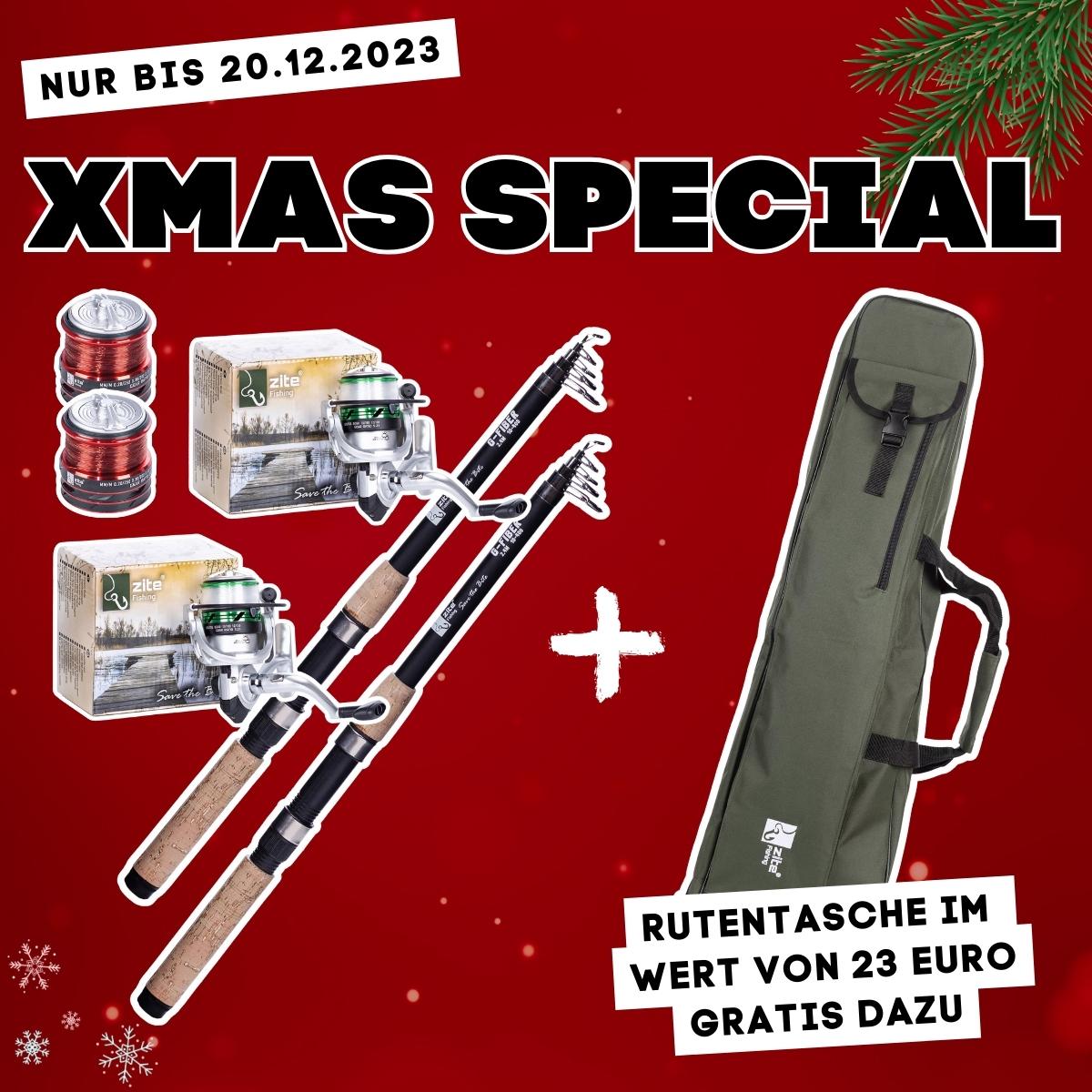 XMAS SPECIAL: Forellen-Angelset mit Ruten & Rollen Bespult + Gratis Rutentasche