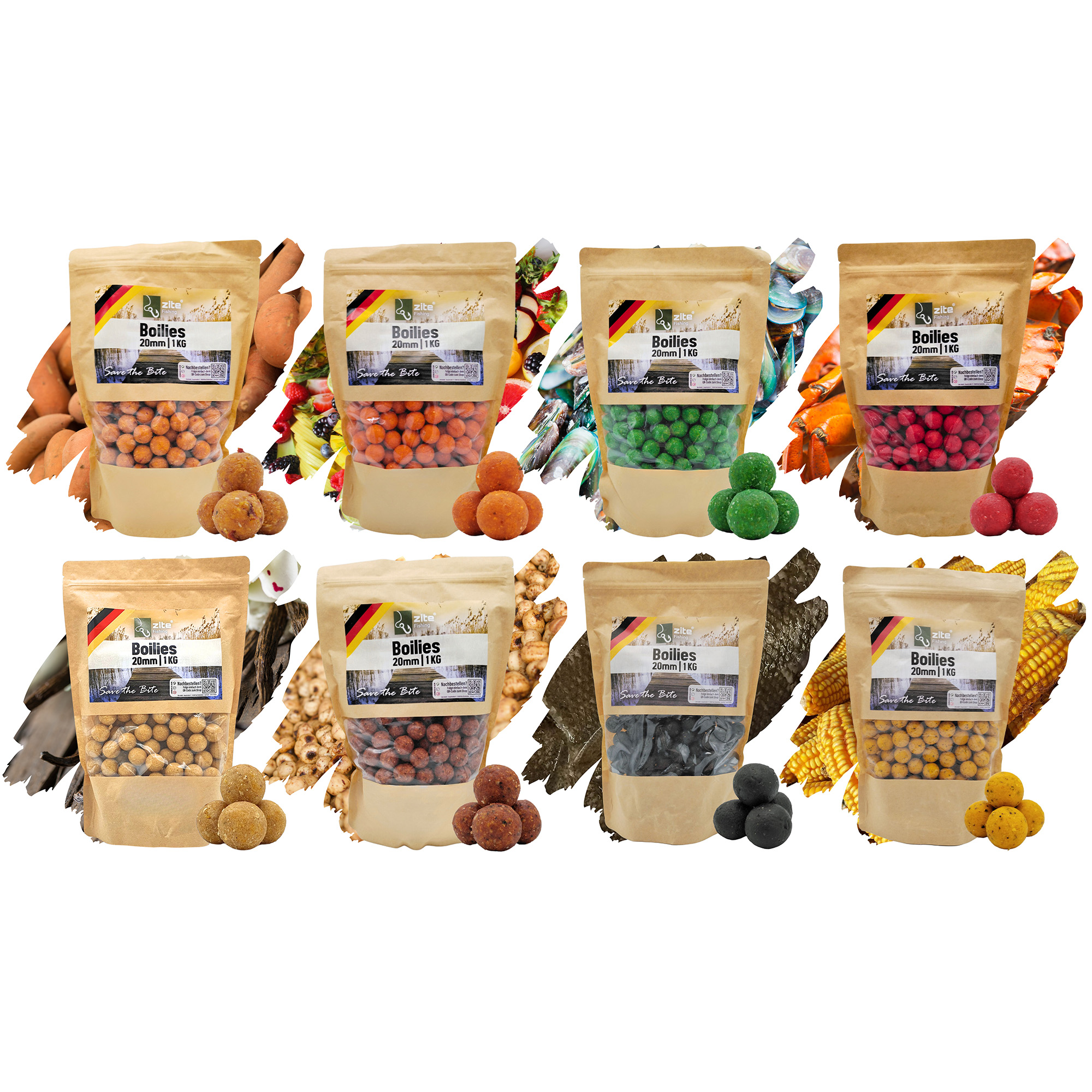 Zite Fishing Boilies 20 mm 8er Set mit Starke Lockwirkung & Wohldosierte Aminosäuren Zite Fishing Boilies 20 mm 8er Set mit Starke Lockwirkung & Wohldosierte Aminosäuren