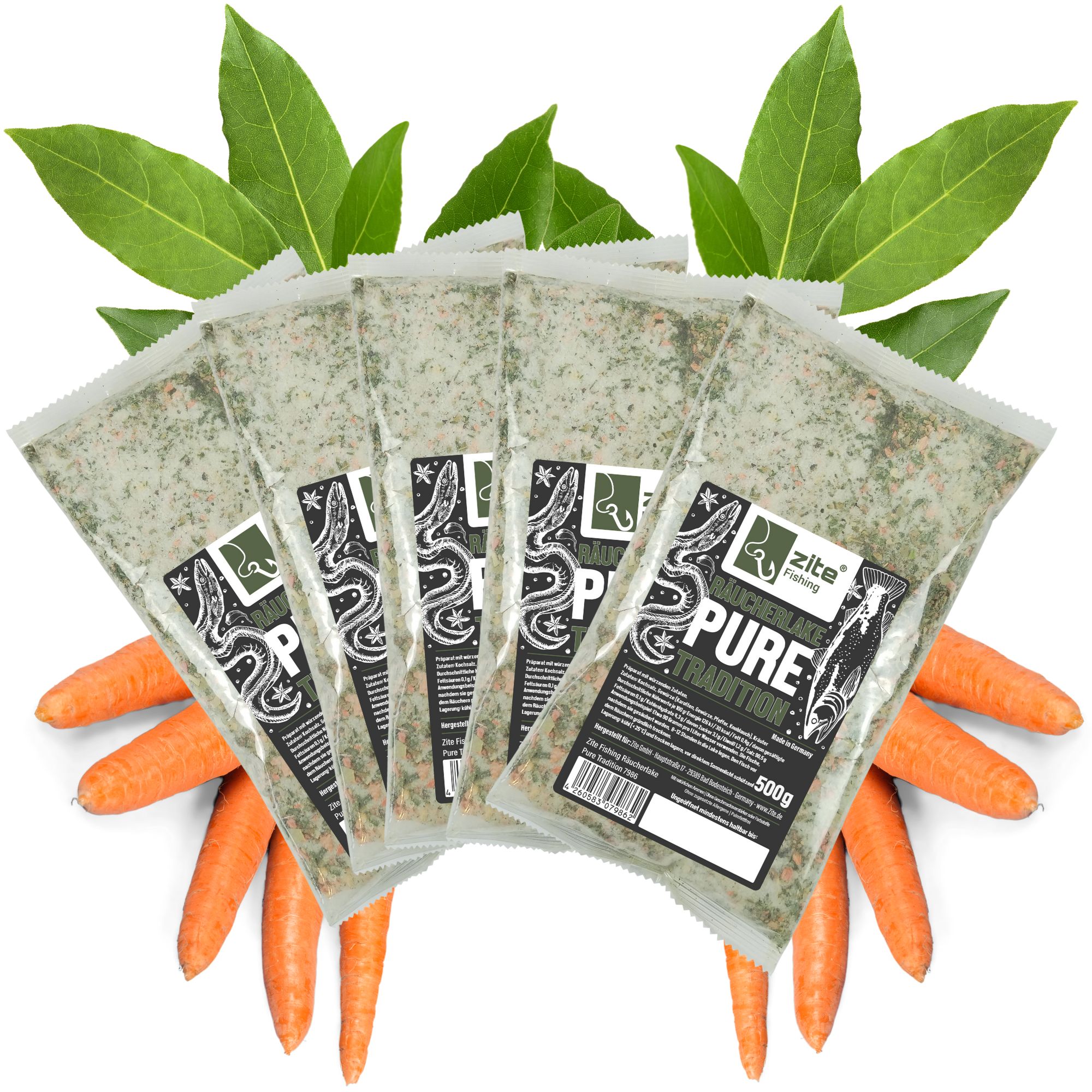 Zite Fishing Räucherlake Pure Tradition 5x500g – Natürliche Gewürzmischung zum Räuchern