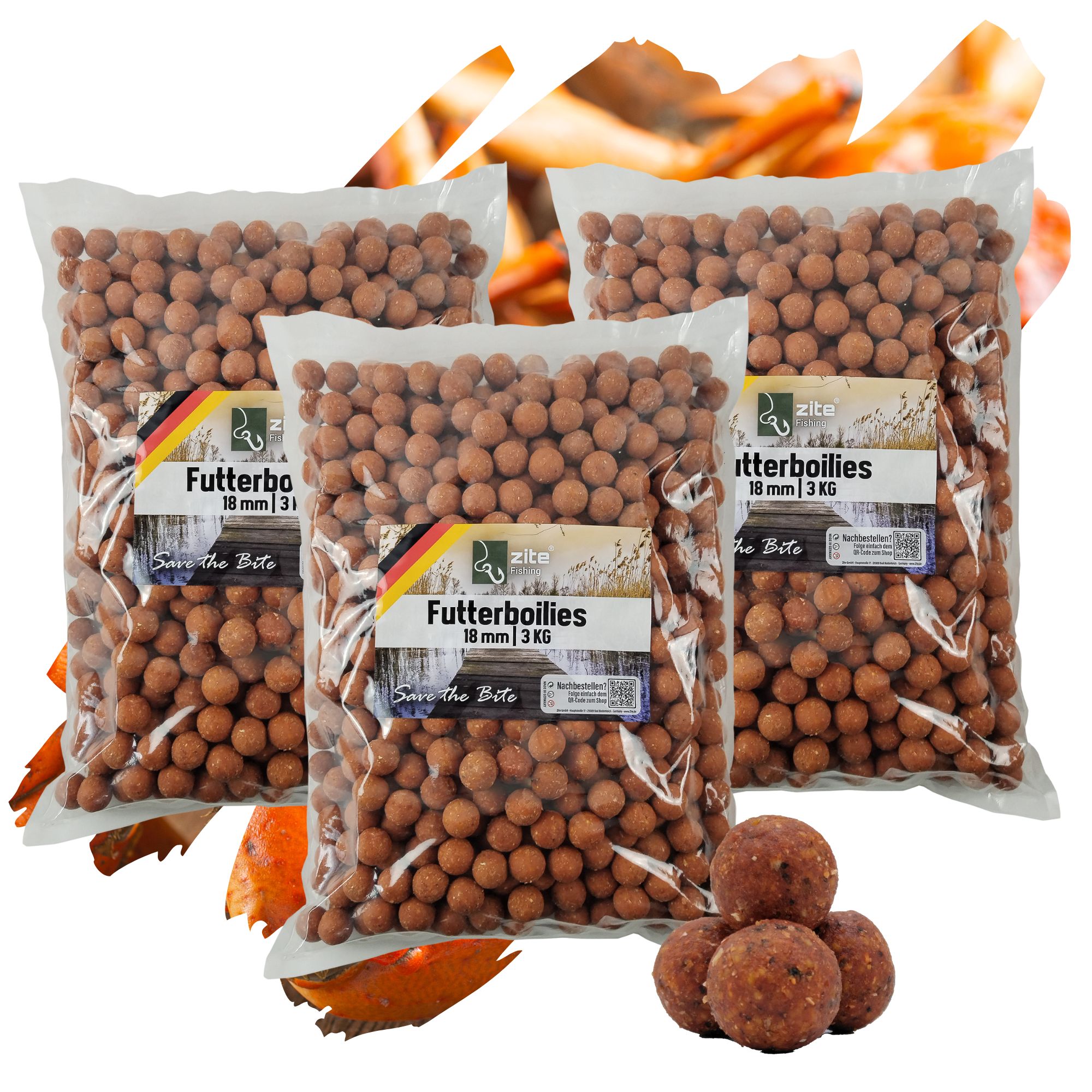 Zite Fishing Futterboilies Monster Crab braun 18 mm 3×3 kg Zite Fishing Futterboilies Monster Crab braun 18 mm 3×3 kg