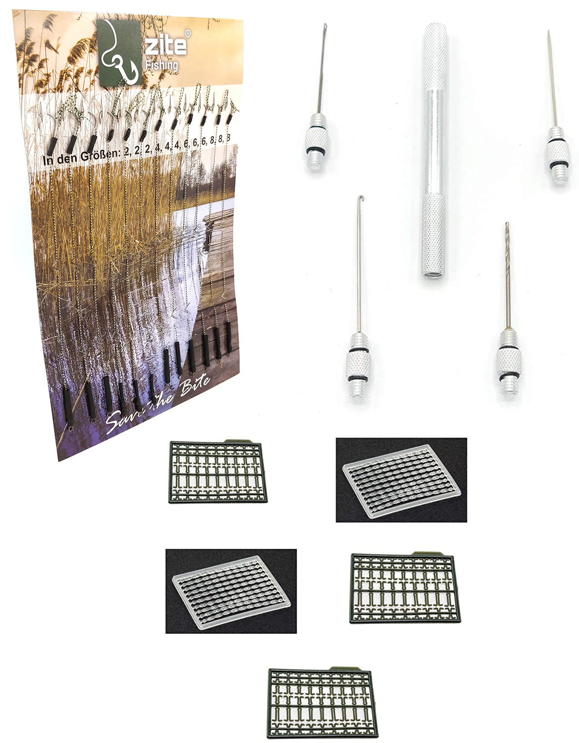 Zite Fishing Karpfen-Vorfächer + Boiliestopper + Multi-Tool
