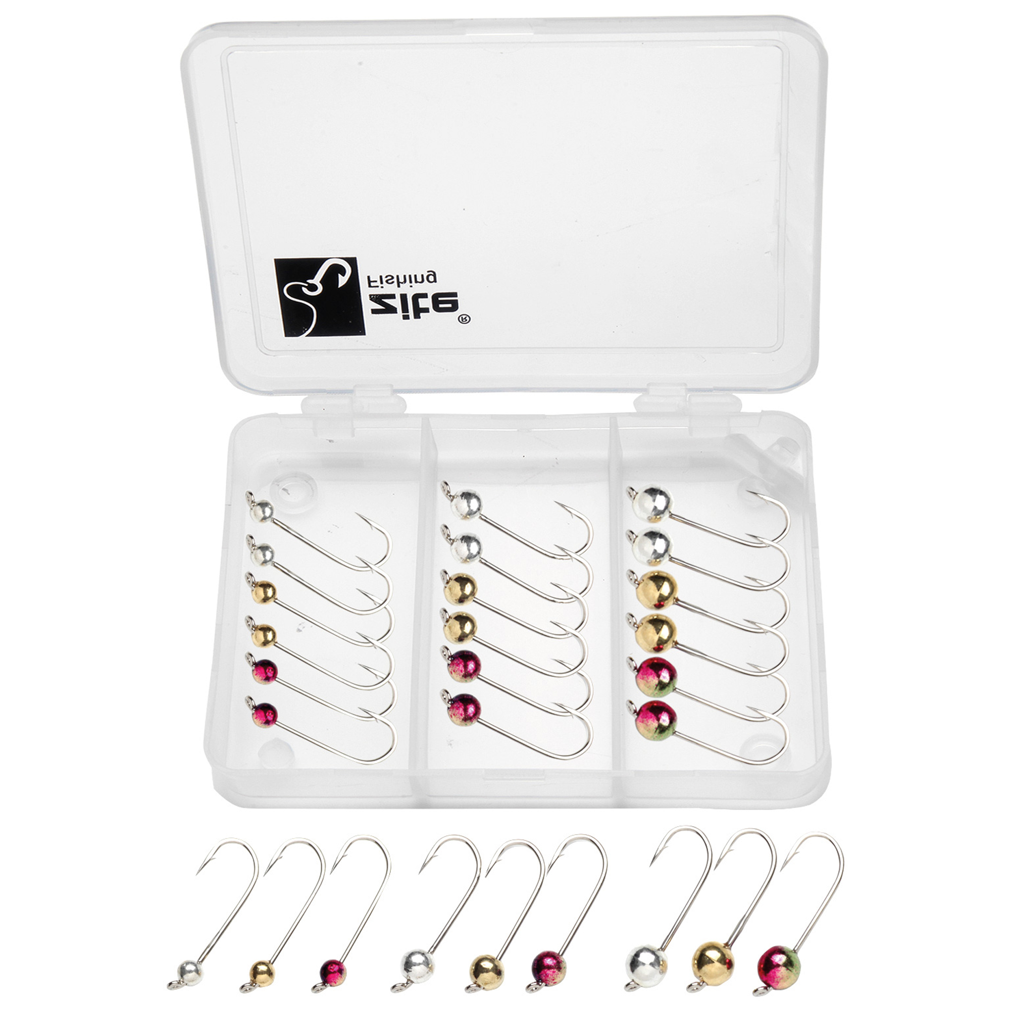 Zite Fishing Tungsten Jighead Set 27 Stück 0,3-1,2g