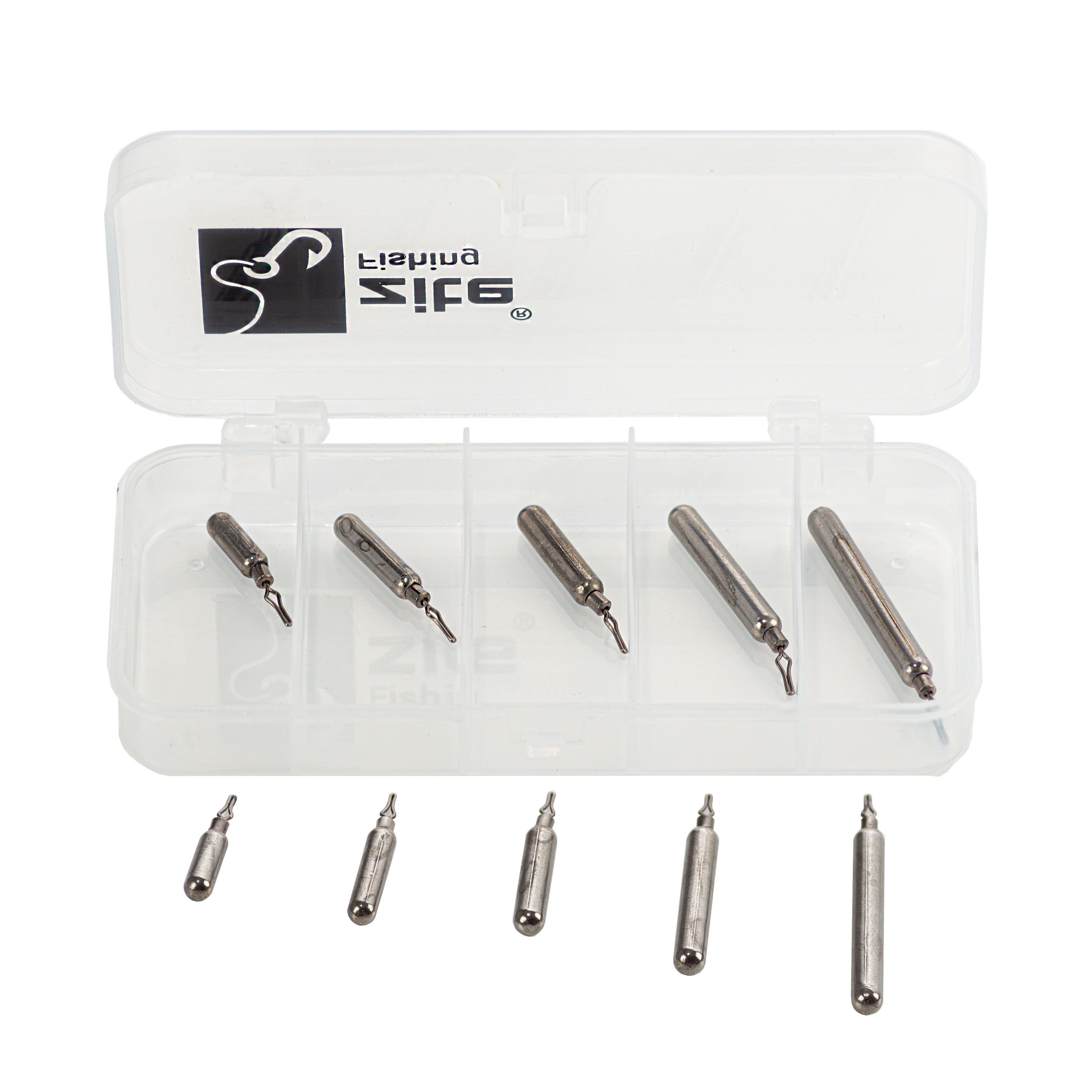 Zite Fishing Tungsten Drop Shot Gewichte Set in Box 3,5-14g