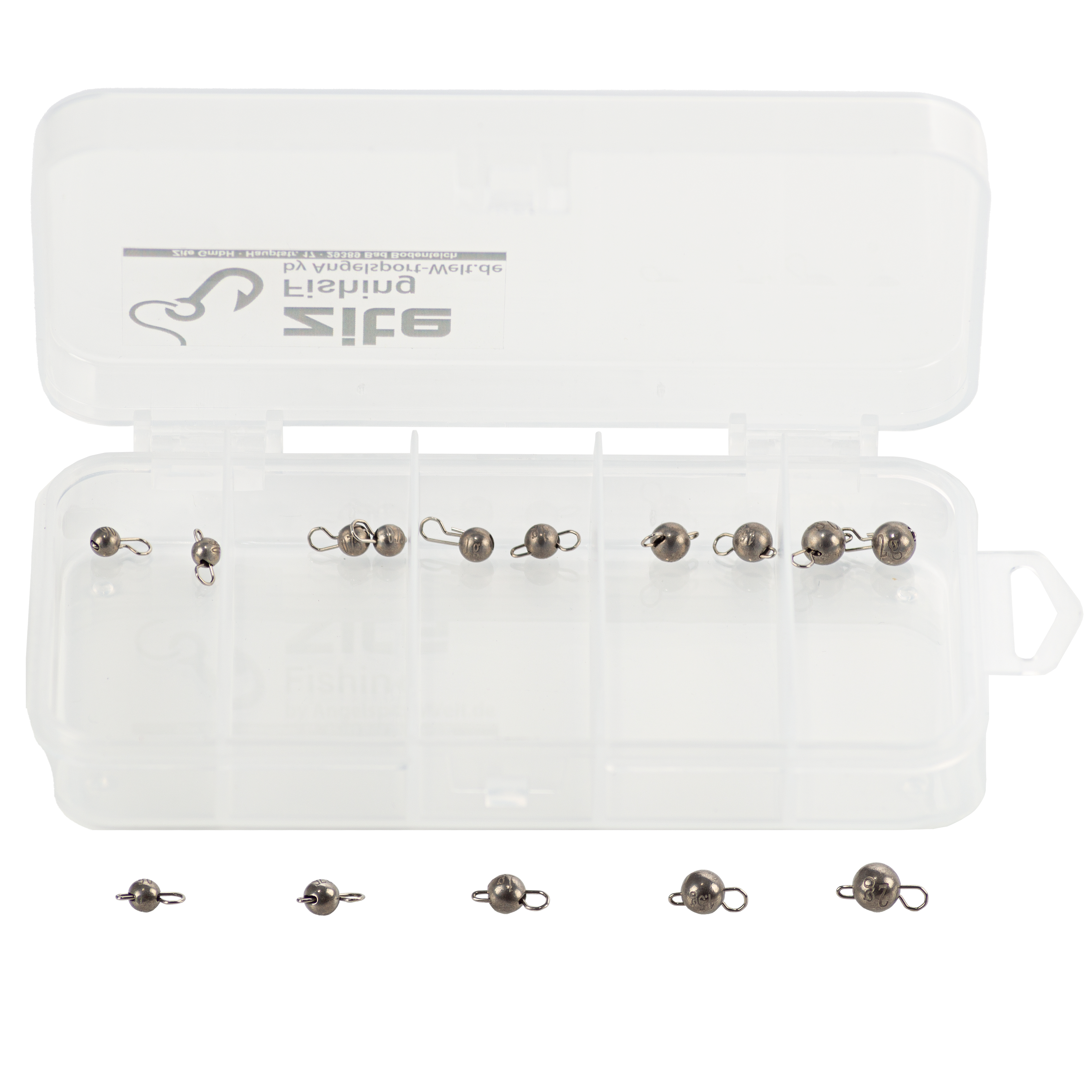 Zite Fishing Tungsten Mini Cheburashka Set Natural 0,6-2g in Box