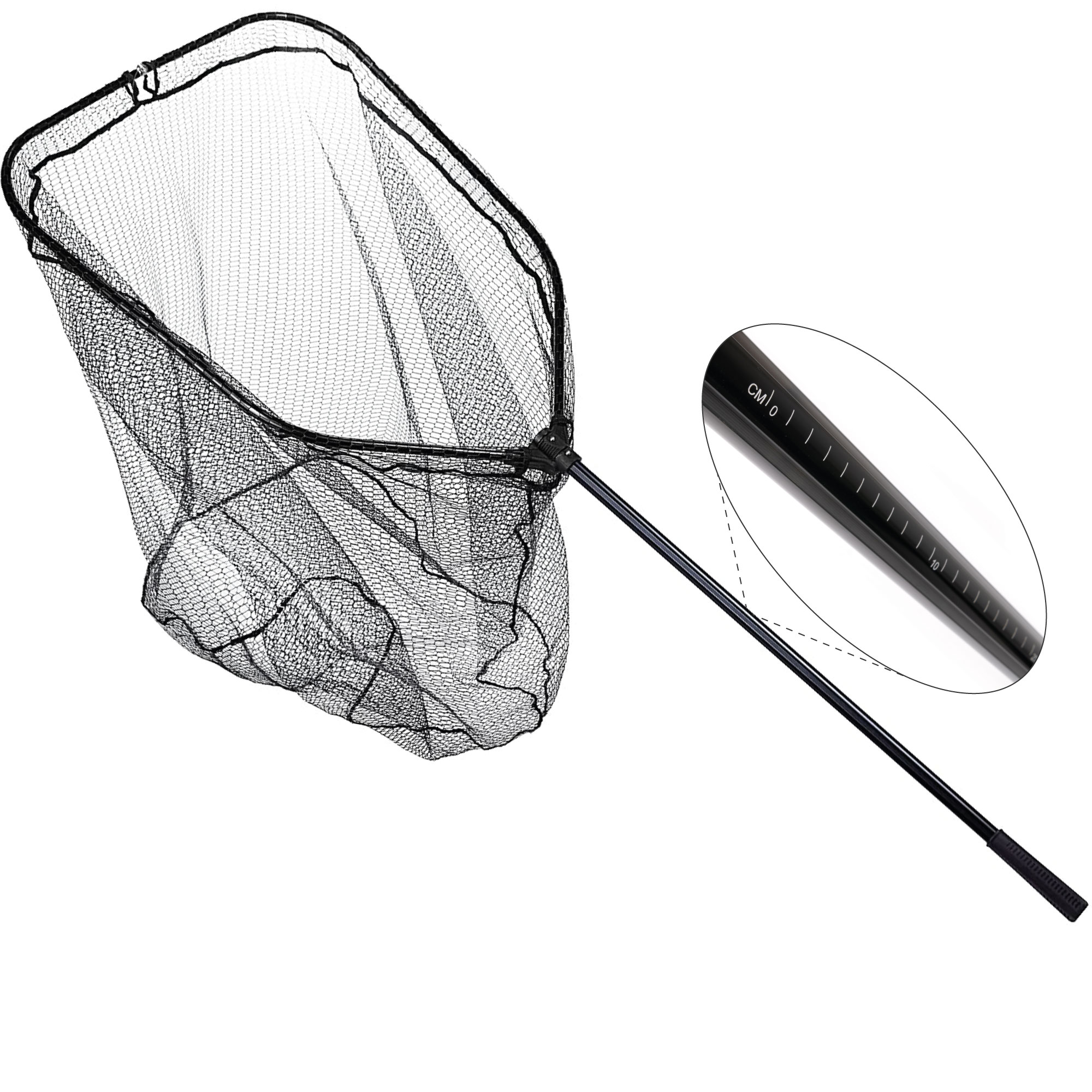 Bootskescher Gummiert Groß & Faltbar 70x85cm Zite Fishing