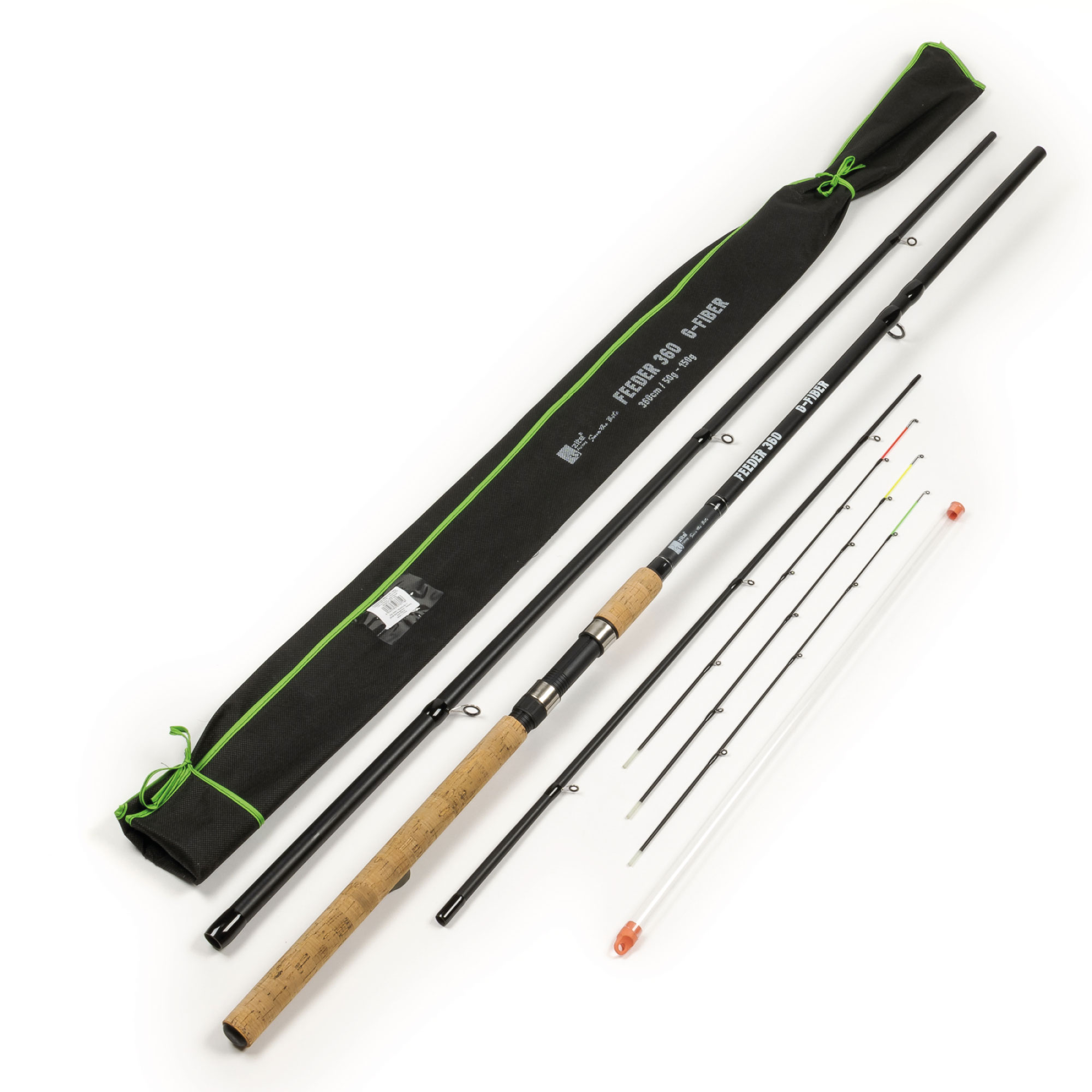 Feederrute Angeln Steckrute mit Wechselspitzen 3,60m 50-150g Zite Fishing Feederrute Angeln Steckrute mit Wechselspitzen 3,60m 50-150g Zite Fishing