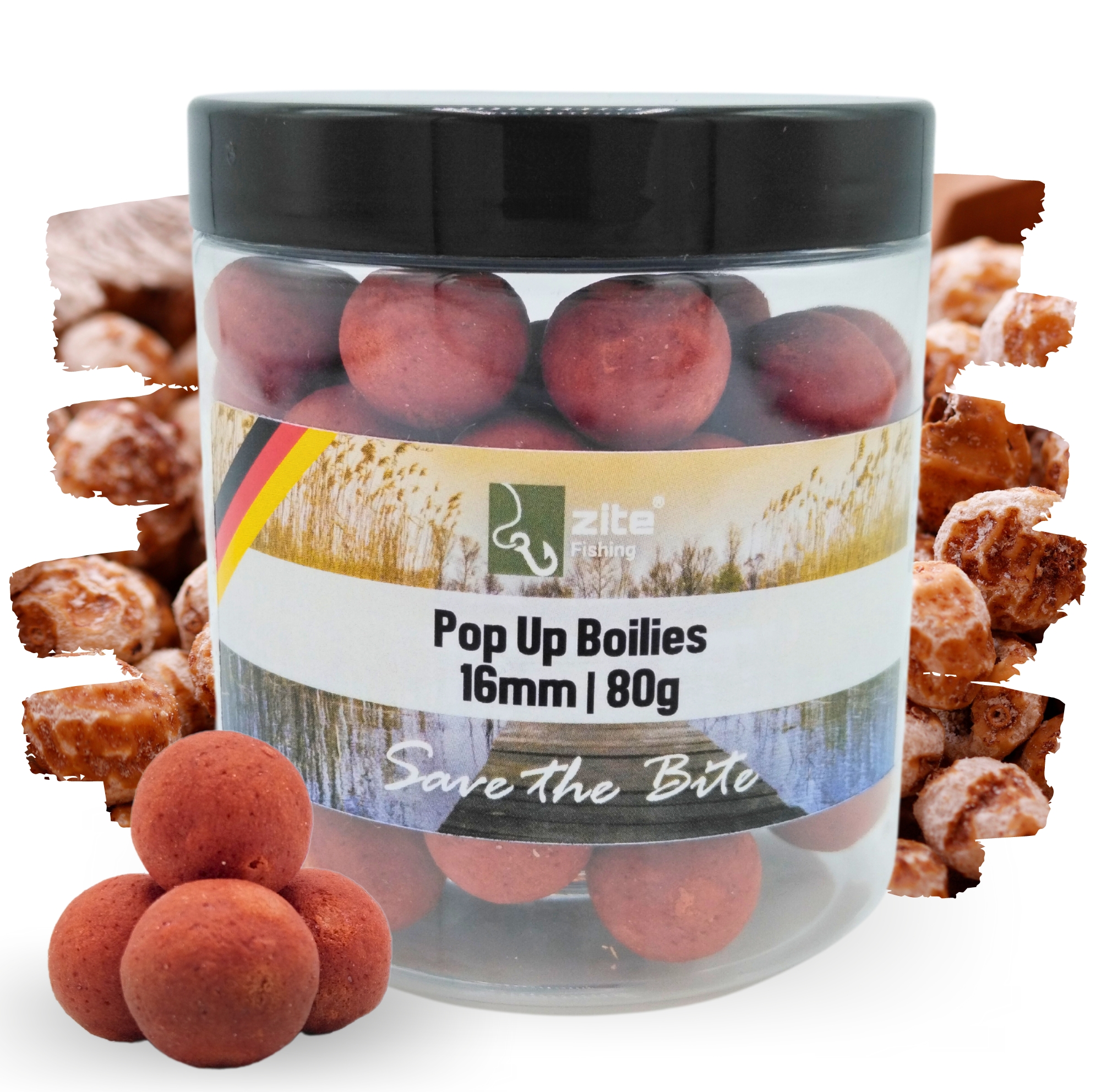 Zite Fishing 16mm Pop-Up Boilies Tigernuss Aroma