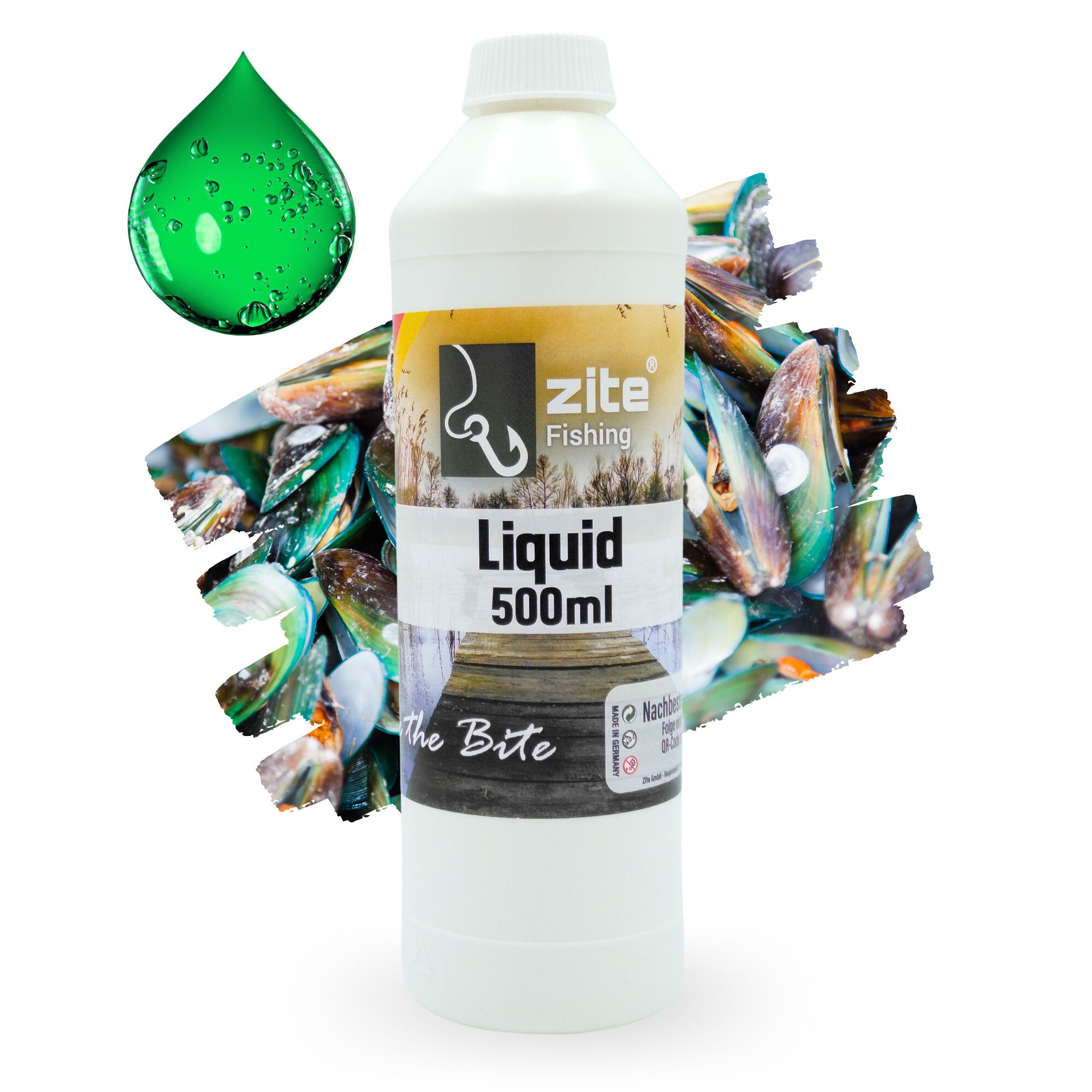 Zite Fishing Flüssigaroma Karpfen Lockstoff 500 ml Muschel