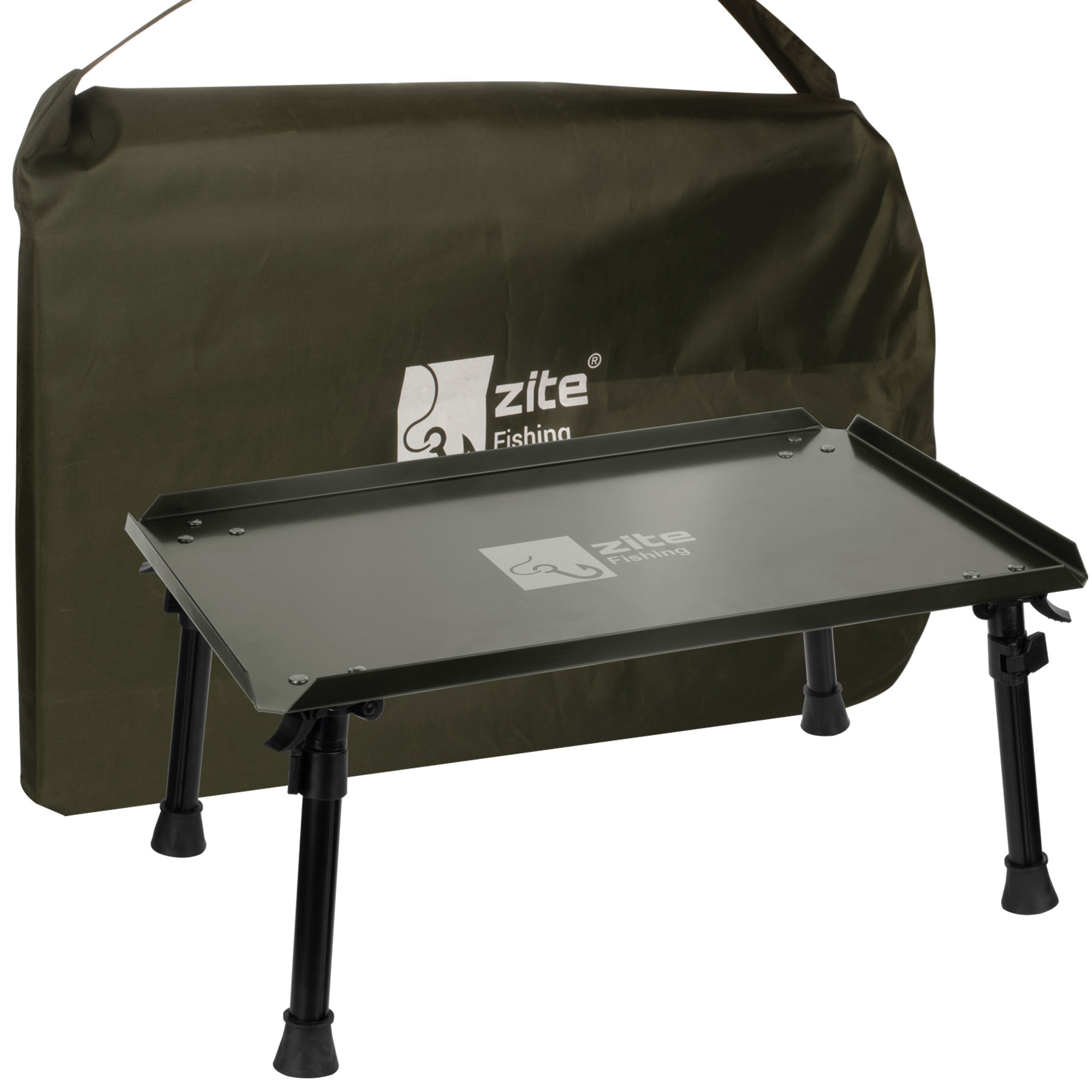 Bivvy Table Angeltisch Groß mit Tasche Zite Fishing