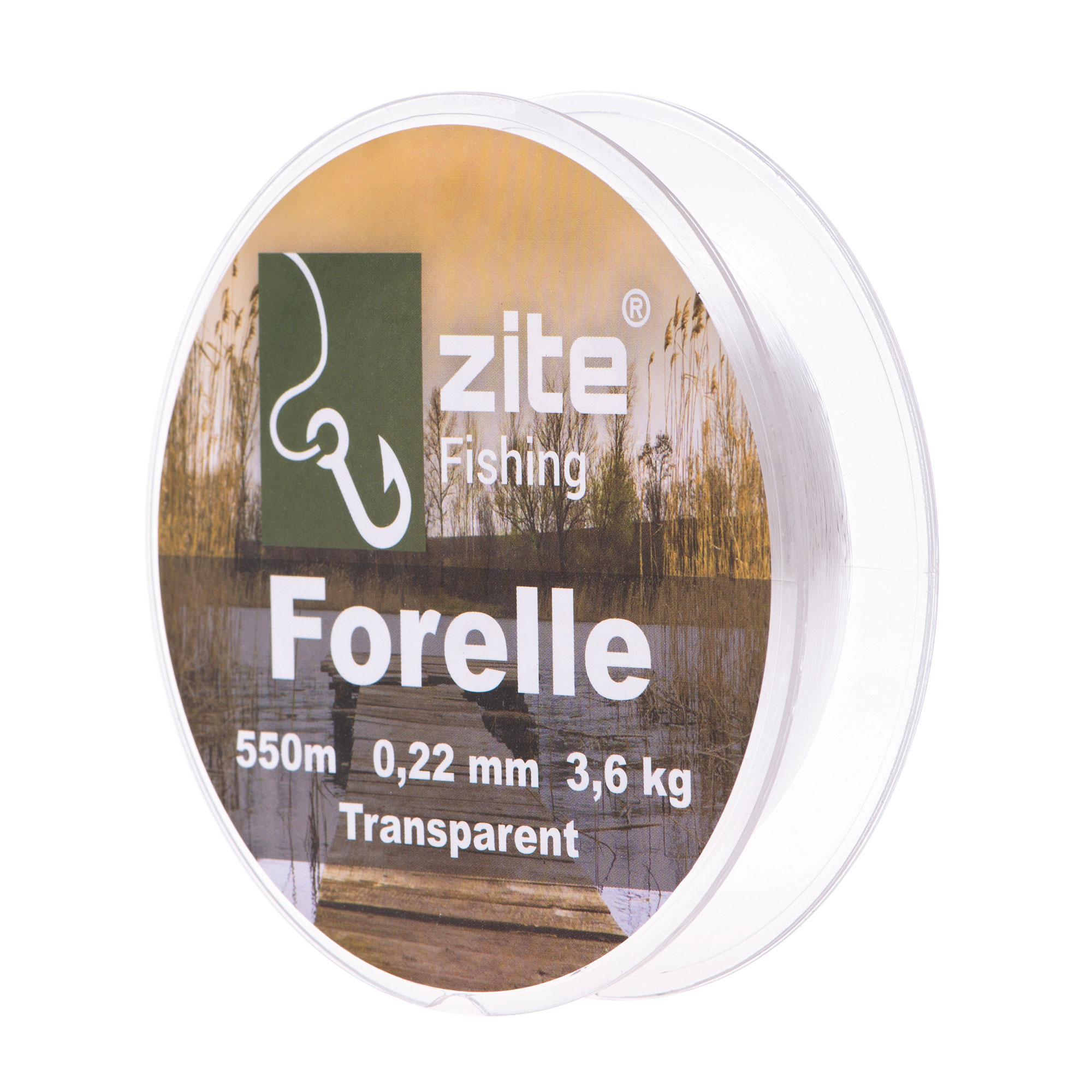 Monofile Schnur Forelle 0,22 mm 550 m Angelschnur Zite Fishing