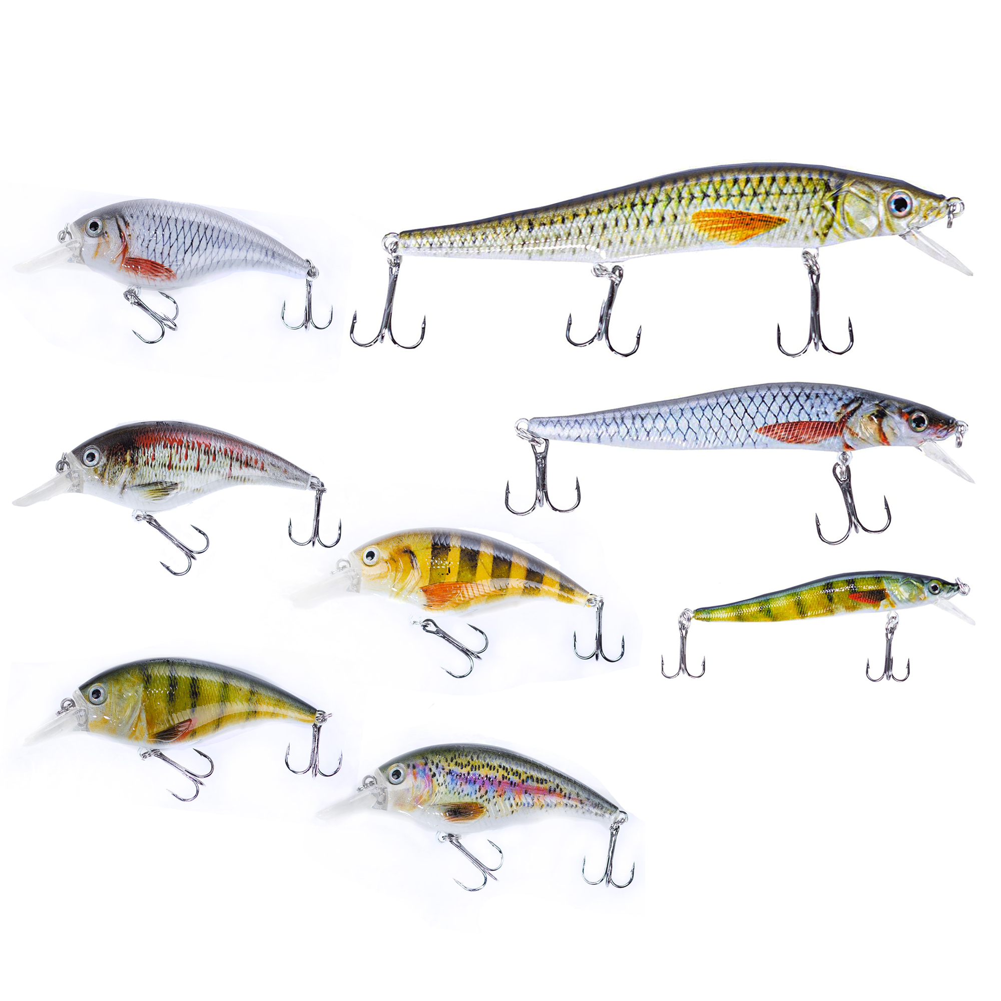 Crankbait Hardbait Wobbler Set 8 Stück Zite Fishing