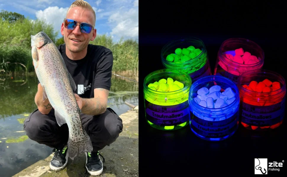 Zite Fishing Troutmallows Forellenköder Bundle - 6x 40g Set Marshmallow-Angelköder für Forellenangeln - Detaillierte Übersicht