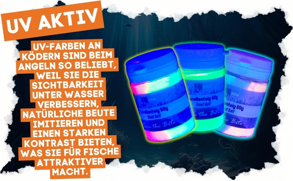 Zite Fishing Forellenteig Lakritz Erdbeere Krabbe Regenbogen Knoblauch 6er Set - Detaillierte Übersicht