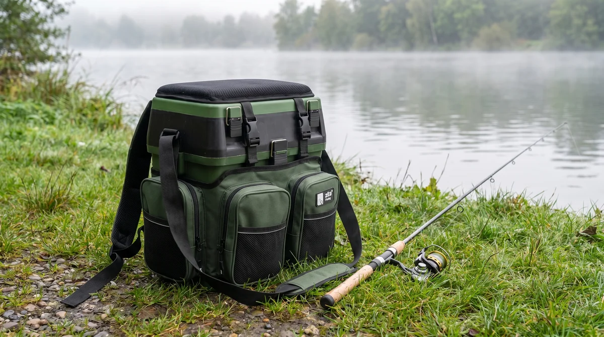 Multi Angel-Koffer-Rucksack & Sitz-Kiepe 3-in-1 – Angelrucksack Sitzkiepe Angelkoffer Zite Fishing - Detaillierte Übersicht