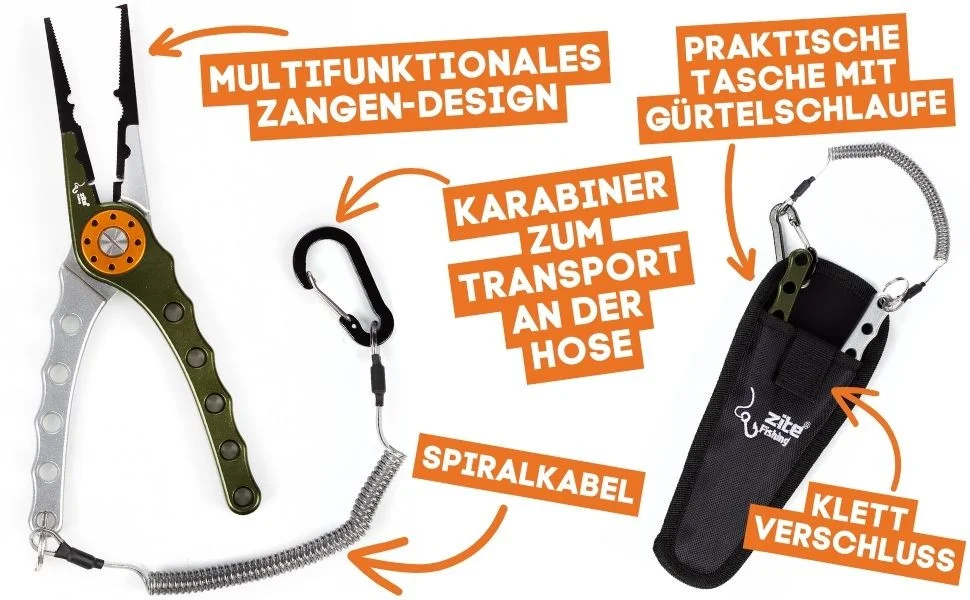 Multi-Angelzange mit Tasche Zite Fishing - Detaillierte Übersicht