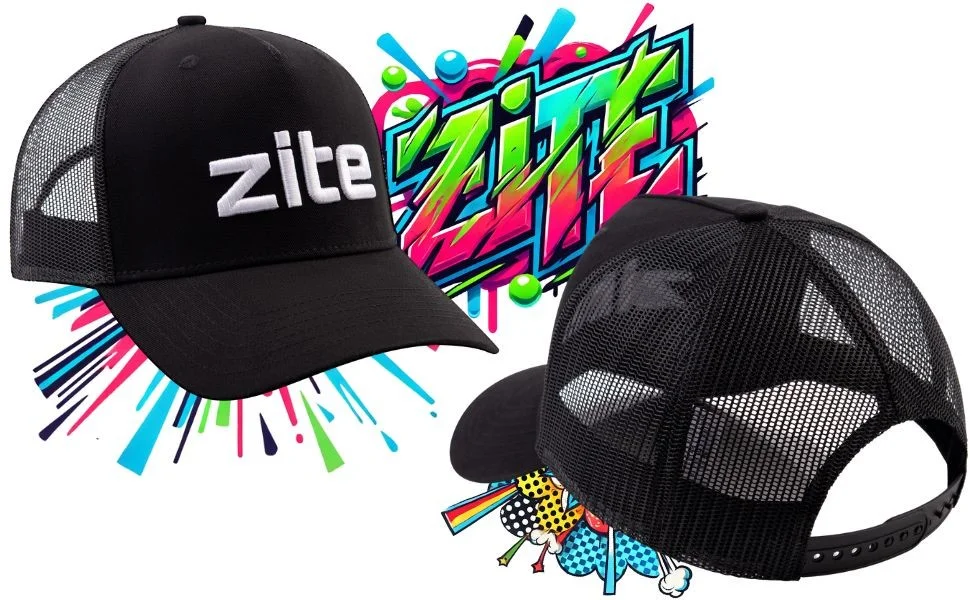 Zite Fishing Mesh Baseball Cappy Verstellbar, Atmungsaktiv mit 3D Sticklogo für Angeln und Freizeit - Detaillierte Übersicht