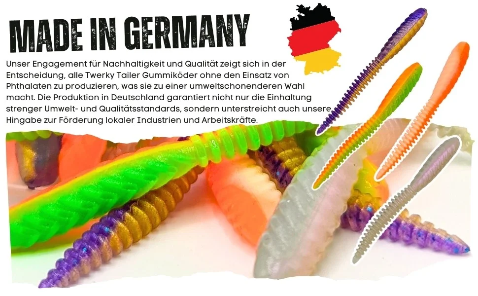 Zite Fishing Twerky Tailer Shiny Mix Knoblauch 7 cm 8 STK 3in1 Gummiköder Forelle - Detaillierte Übersicht