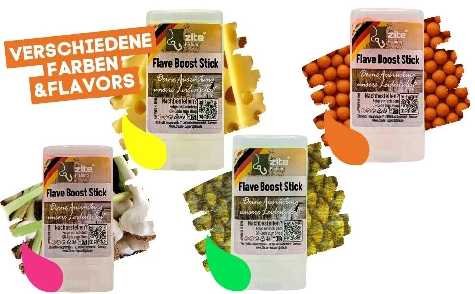 Zite Fishing Flave Boost Stick Knoblauch pink 100 g - Lockstoff-Stift für Gummifische, Wobbler, Blinker & Spoons - Detaillierte Übersicht
