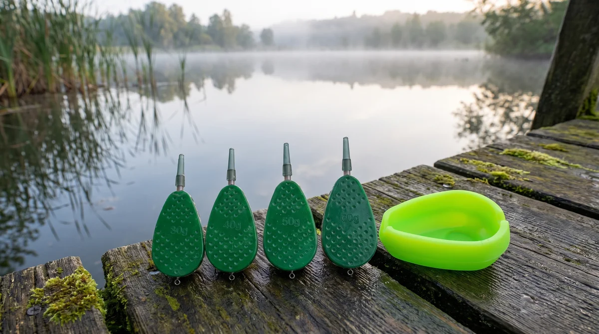Method Feeder Set – 4 Method Feeder 30-60 g mit Form Kompaktes Grundangeln Zite Fishing - Detaillierte Übersicht