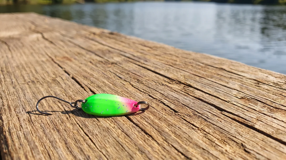 The Troutforce Spoon ZAP! 1,7 g – Glitza Starflare – UV-aktiver UL Spoon für Forellen Zite Fishing - Detaillierte Übersicht