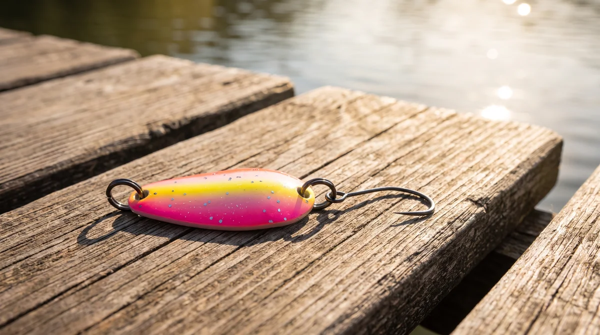 The Troutforce Spoon ZAP! 1,7 g – Flossefix – UV-aktiver UL Forellenköder Zite Fishing - Detaillierte Übersicht