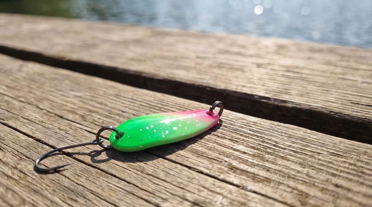The Troutforce Spoon BAMF! 2,3 g – Glitza Starflare – UV-aktiver Forellenspoon Zite Fishing - Detaillierte Übersicht