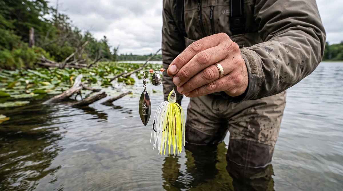 Inzite Rotator Spinnerbaits 16g – Haken 3/0 – Lemon Drop – mit Doppelspinnerblatt & Fransen - Detaillierte Übersicht