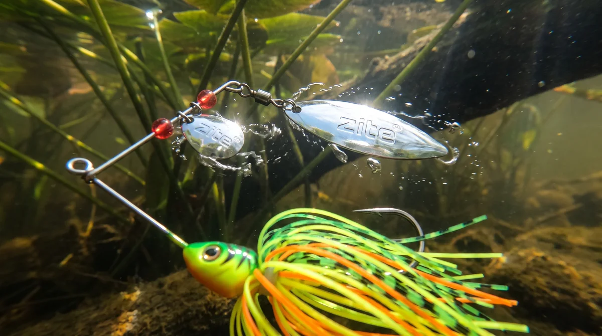 Inzite Rotator Spinnerbaits 16g – Haken 5/0 – Tropic Punch – mit Doppelspinnerblatt & Fransen - Detaillierte Übersicht