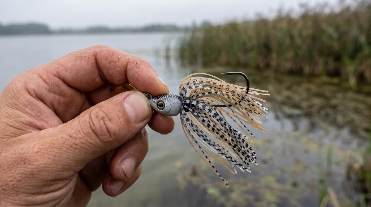 Inzite Blader Bladed Jig 10 g – Haken 3/0 – Banana Peel – Starke Vibration & Trailerfähig - Detaillierte Übersicht