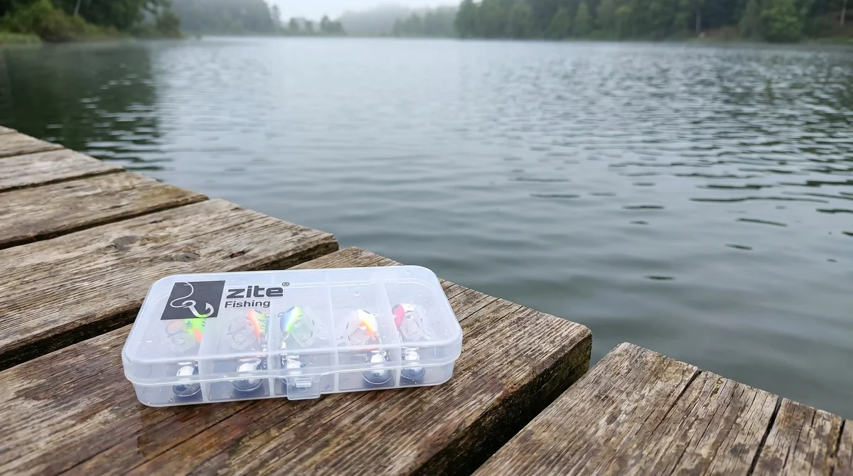 Zite Fishing Jigspinner Set Neon M 5g – 5 Spin-Jigs im Ultralight-Set mit Tackle-Box - Detaillierte Übersicht