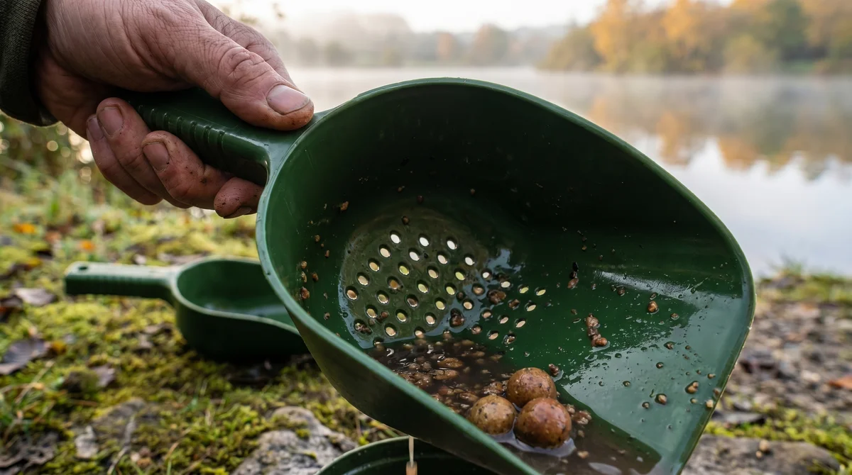 Zite Fishing Futterschaufel-Set – 2 Baiting Spoons mit perforierten Boden für Karpfenangeln - Detaillierte Übersicht
