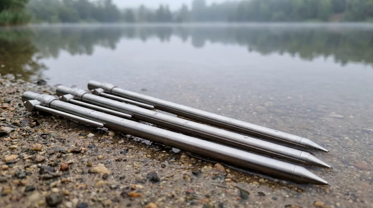 Zite Fishing Edelstahl Banksticks verstellbar 3er-Set – Teleskop Bankstick rostfrei für Bissanzeiger & Rutenauflage - Detaillierte Übersicht