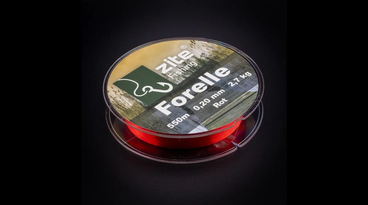 Zite Fishing Forellenschnur monofil rot 550 m 0,22 mm 3,6 kg – Nylon-Angelschnur für Forellenteich - Detaillierte Übersicht