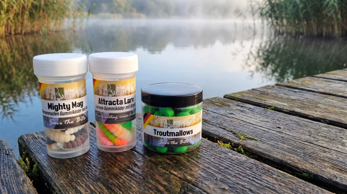 Zite Fishing Fixdrops Starterset - Komplettset für Forellenangeln mit Bleien, Haken, Wirbeln & Ködern - Detaillierte Übersicht