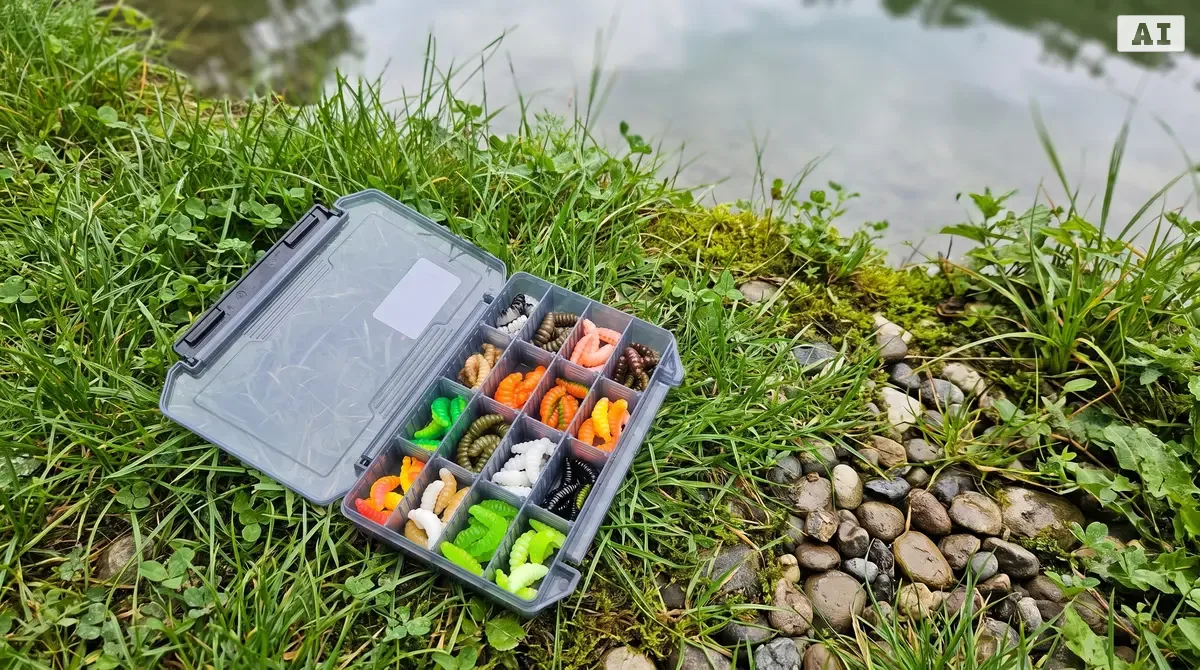 Big Mag Starterbox – 80 Forellen Gummiköder 3 cm, 16 Farben, UV-aktiv, Made in Germany - Detaillierte Übersicht